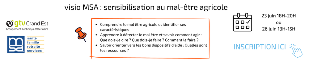 LIEN d'inscription pour vision MSA sensibilisation mal-être agricole 23 ou 26 juin